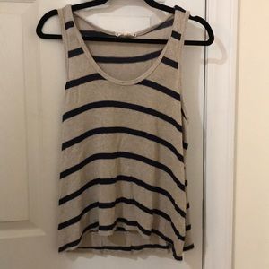 Joie Soft striped knit tank, Small